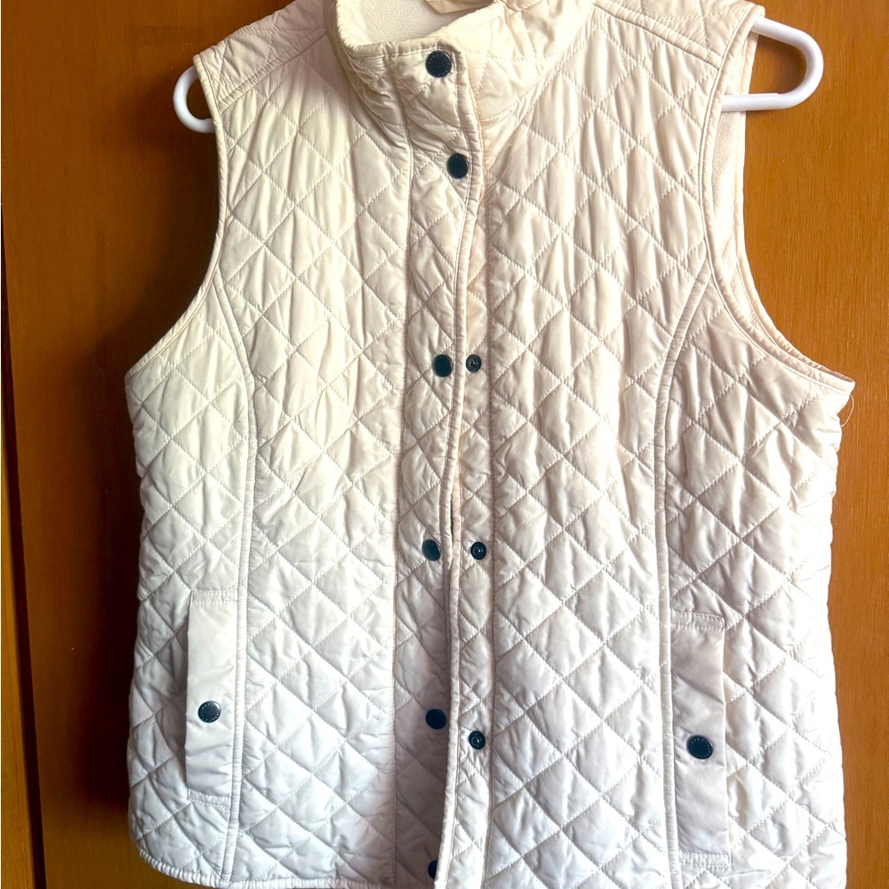 Cream colored vest